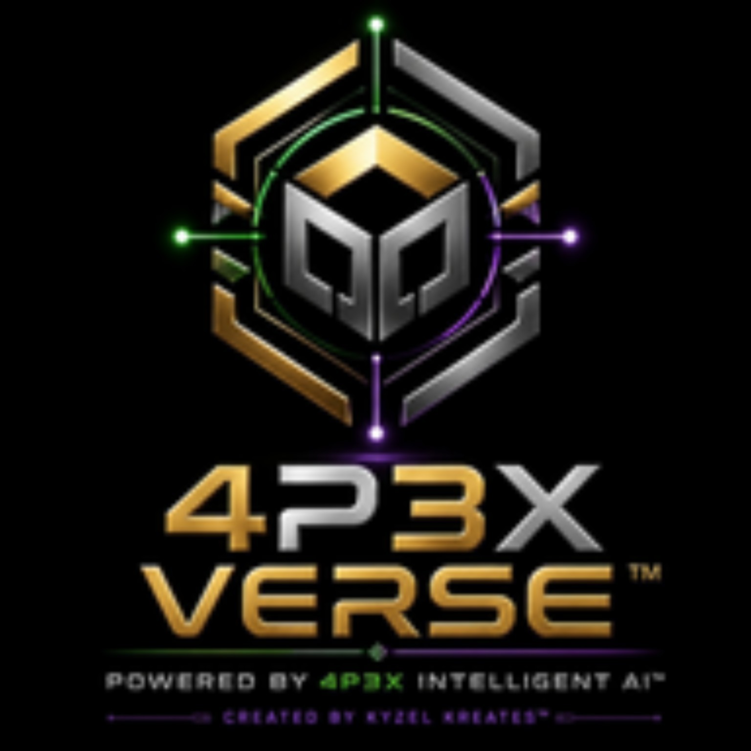 4P3X square brand logo