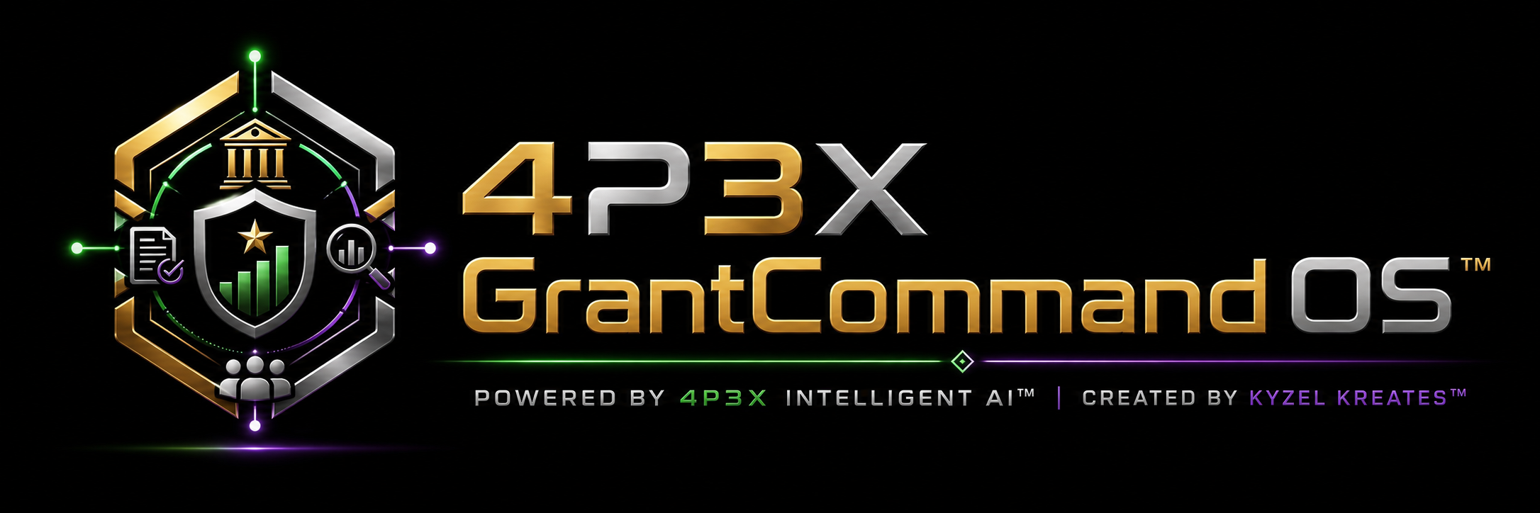 4P3X GrantCommand OS rectangle logo