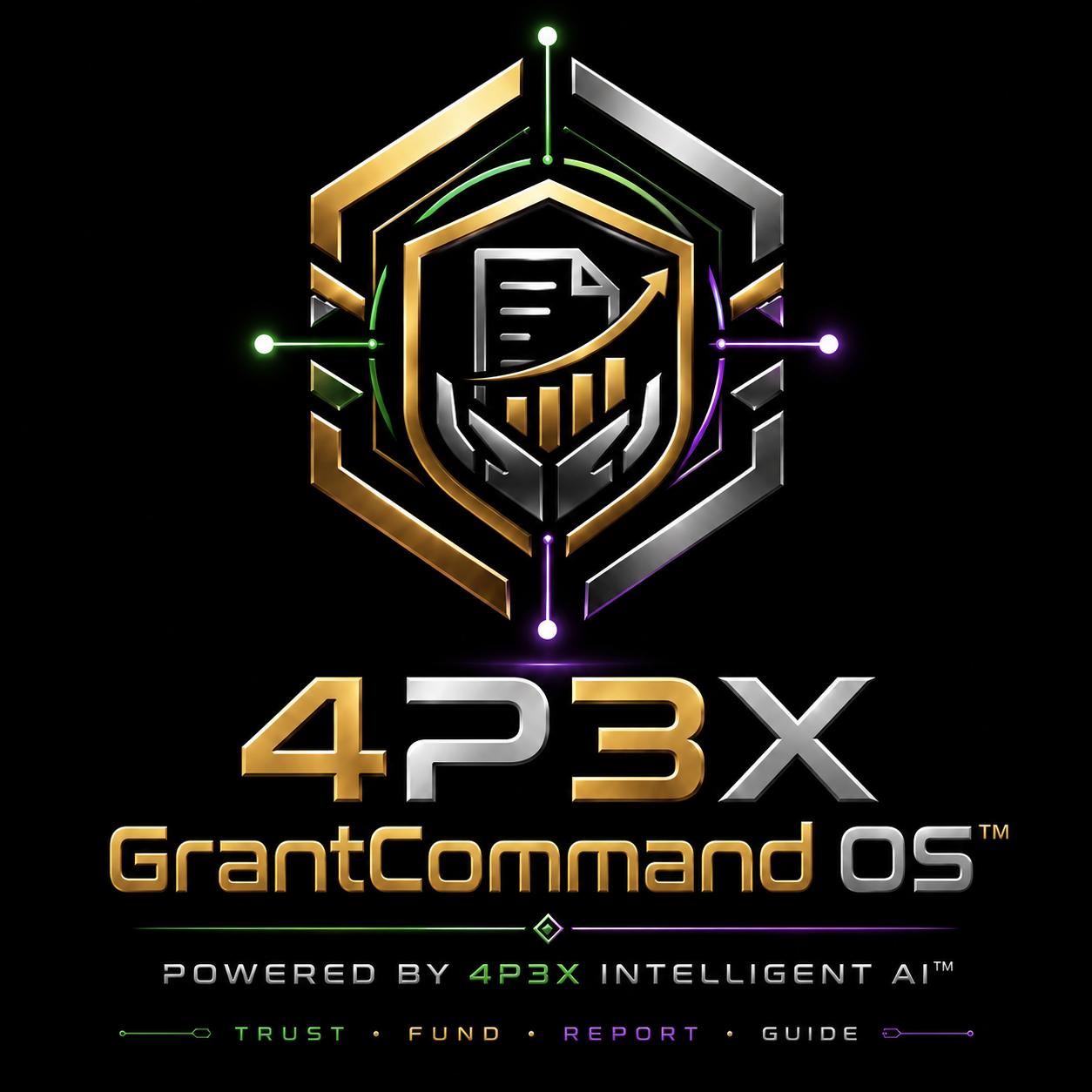 4P3X GrantCommand OS square logo
